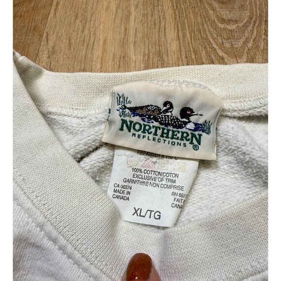 Vintage 90s Northern Reflections Grandma Cottagecore Crewneck Sweatshirt Birds N - Picture 3 of 7